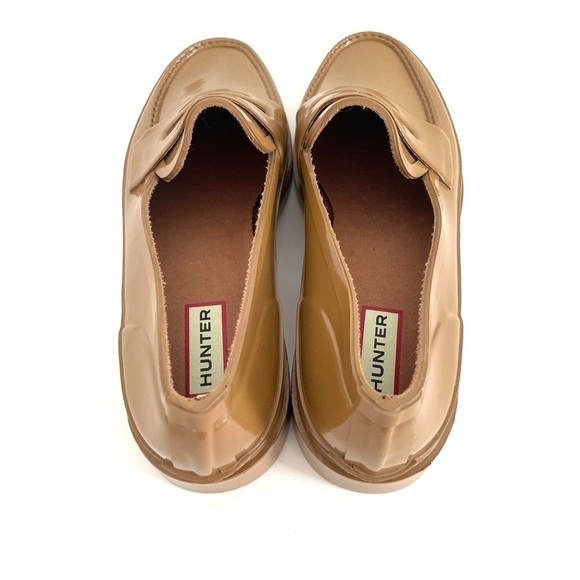 New Hunter Women's Original Waterproof Gloss Penny Loafers - Picture 3 of 9